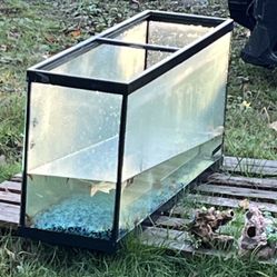 Large fish tank, or terrarium…approx. 80 gal