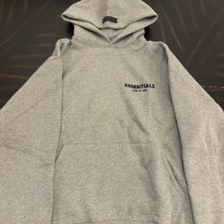 Essentials Men’s Grey Hoodie Size Small