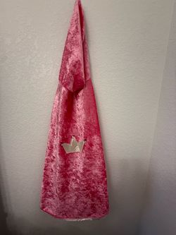 Pink Velvet Princess Cape Kids Costume