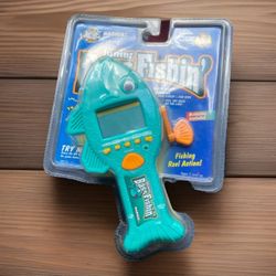 1997 Junior Bass Fishin Handheld Electronic Fishing Game Vintage New Sealed