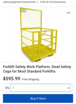 Warehouse equipment man cage