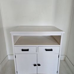 White Side Table With Drawers