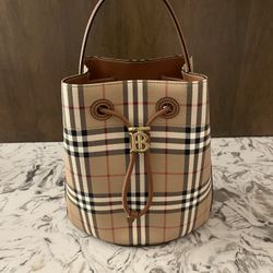 Burberry small check Bucket Bag