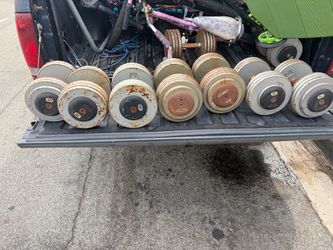 700 pounds of dumbbells