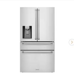 36 in. 4-Door French Door Refrigerator with ice an