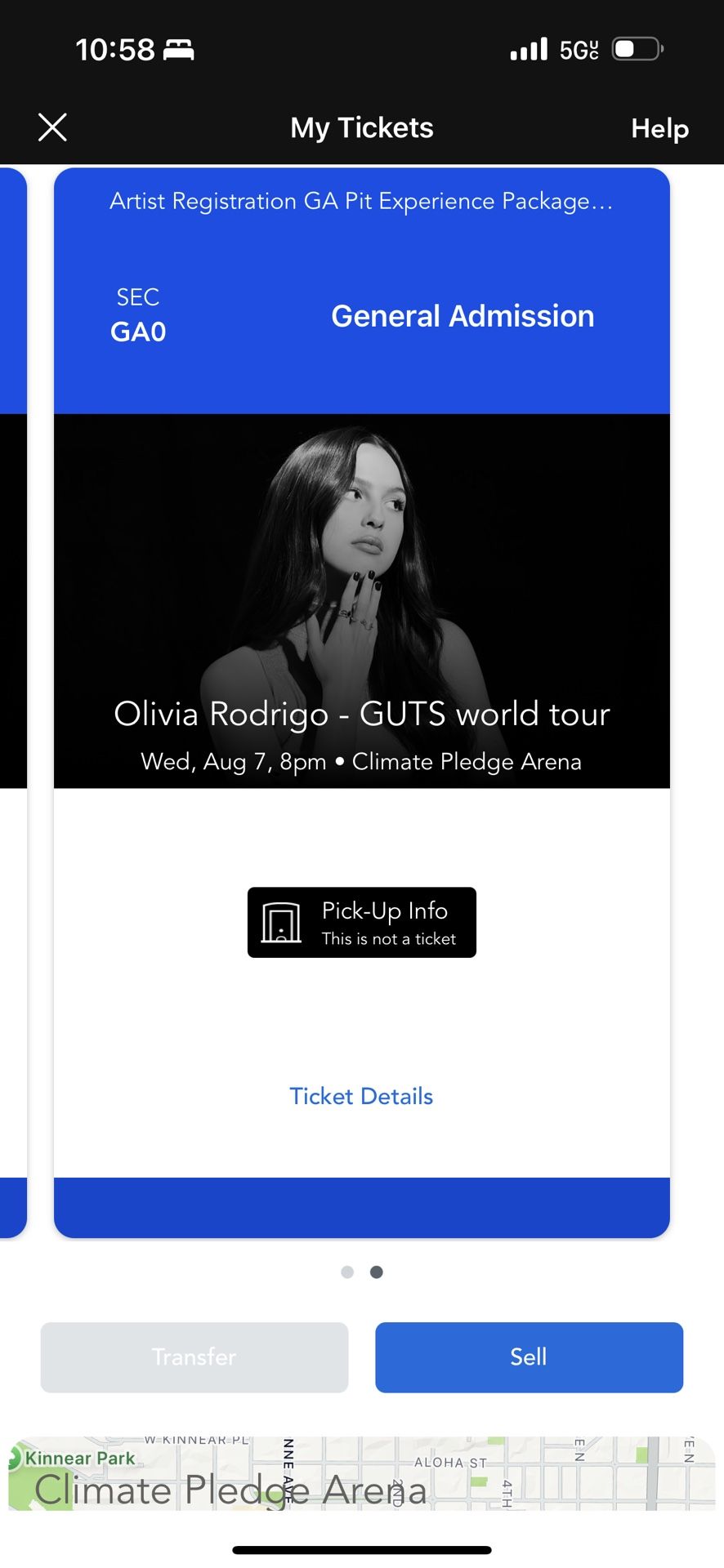 2 Olivia Rodrigo Pit GA VIP Tickets 08/07