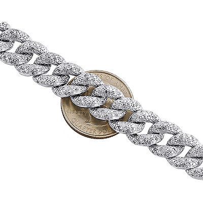 3CT Diamond Cuban Link bracelet