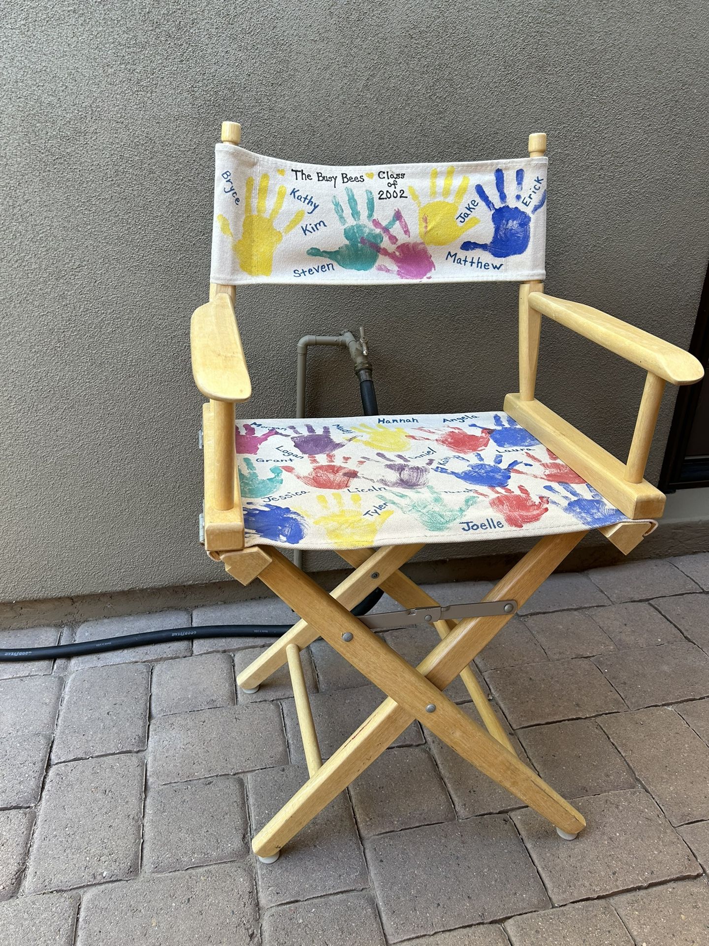 Director’s Chair Folding Oak Beech Ash Wood Canvas