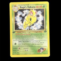 Pokémon Koga's Kakuna 1st Edition Gym Challenge 47/132 60 HP Uncommon
