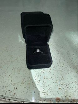 Certified Moissanite Engagement Ring - Diamond Tester Positive - Come With Case
