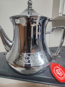 Best Mark Stainless Steel Moroccan Style Teapot / Dallah 60 oz