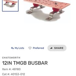 12IN TMGB BUSBAR