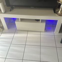 Tv Stand With Lights And Storage 