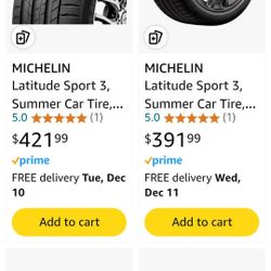 MICHELIN  LATTIUDE SPORTS 3  1,964  Value 