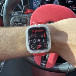 Apple Watch 44mm/45mm Moissanite Bezel Case