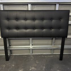 Full Bed Black Headboard And Frame 