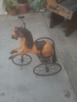 Vintage horse tricycle possible antique