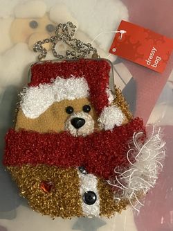 Small teddy bear purse w/chain