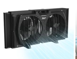 Comfort Zone 9" 3-Speed Twin Window Fan Reversible Airflow Control