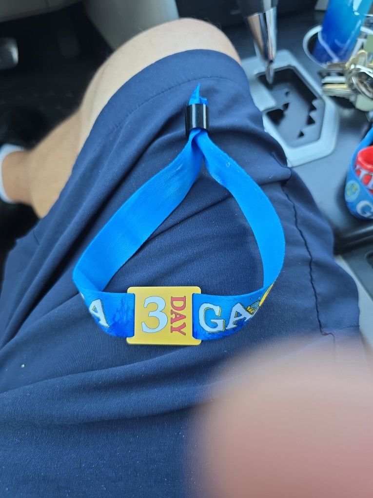 SUMMER SMASH 3 DAY WRISTBAND FOR SALE