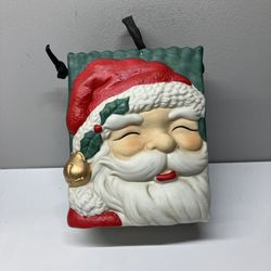Vintage Santa Claus Ceramic Gift Bag - 5” x 6” x 2”