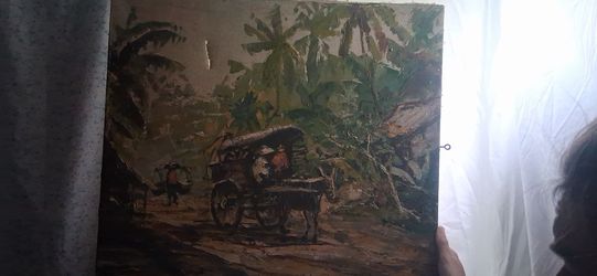 20th  century oil painting by artist V.LAD