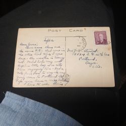 Canadian Post Card With Stamp Vintage Real Rare