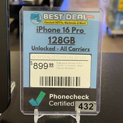 Excellent Condition: Unlocked iPhone 16 Pro - 128GB Black Titanium