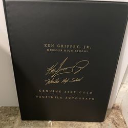 Ken Griffey Jr High School autograph photo