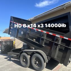Dump Trailer 8x14x3 14000lb $10995 