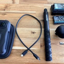 Insta 360 X5 Action Camera And It's Accessories 