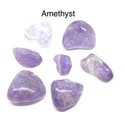 Amethyst Genuine Polished Stones 7pcs 149g Total