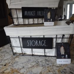 Rae Dunn Storage Baskets