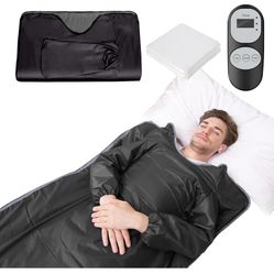 Infrared Sauna Blanket for Detoxification Portable Far Infrared Sauna Blanket for Exercise Recovery Infrared Blanket Sauna with 95–176 °F Temp Range f