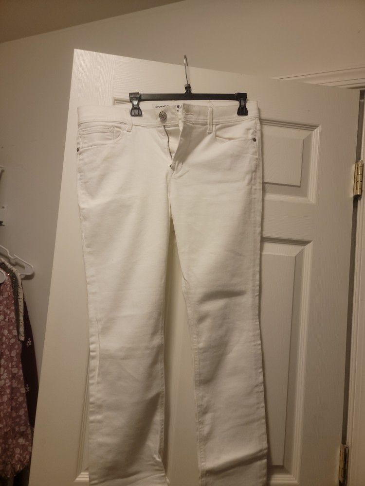 Express White Jeanse New Size 12, Ladies