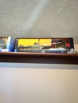 2 semi truck toys in box