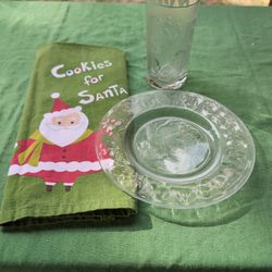 Princess House Vtg Cookies & Milk For Santa