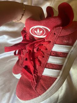 Red adidas campus
