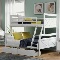 Brand New Twin Over Full Bunk Bed (Still In Box)