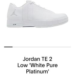 JORDAN TE WHITE PURE PLATINUM