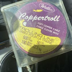 Soft copper wire trolling fishing line 7 strands shiny copper $35 each