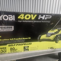 21" Self-Propelled Ryobi 40V Lawn Mower