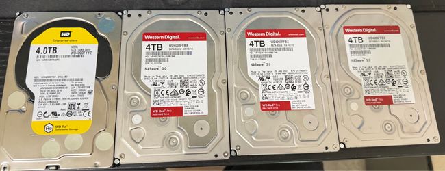 4TB Western Digital hard drives