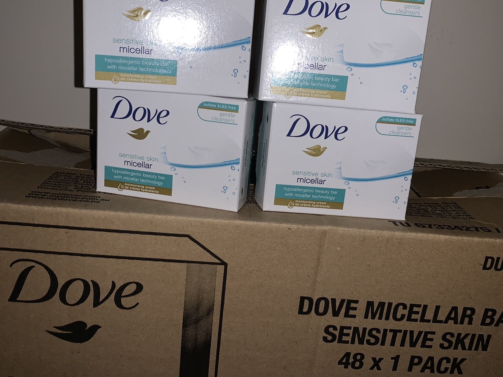 Dove Bar Soap (SENSITIVE ONLY) 12/$25 