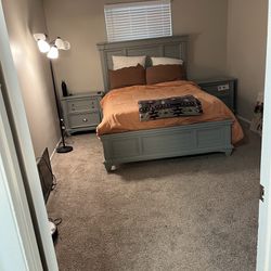 Teal Queen Size Bedroom Set