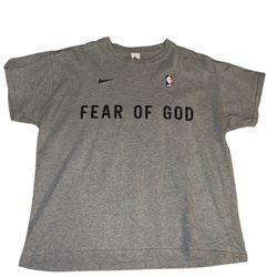 Nike NBA Fear Of God L Grey Shirt 
