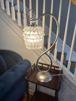 Beautiful crystal table lamp