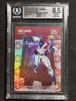 2026 Battle Arena Dart-Board Rookie GRANDMA LINOLEUM Jaxson Dart RC BGS 8.5