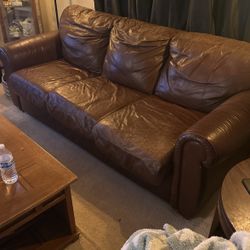 Leather Couch 