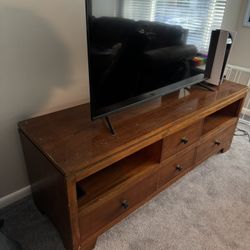 Wooden TV Stand – $50 – Must Go by 5/25